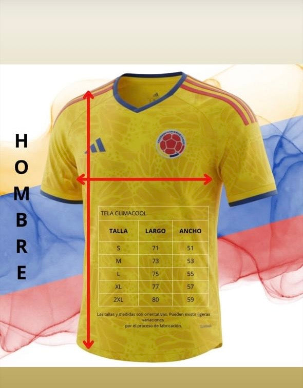 Camiseta Oficial Selección Colombia 🇨🇴 Versión Jugador 1:1