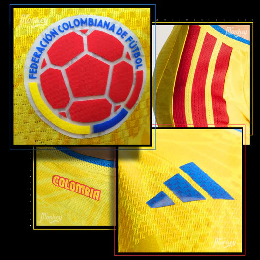 Camiseta Oficial Selección Colombia 🇨🇴 Versión Jugador 1:1